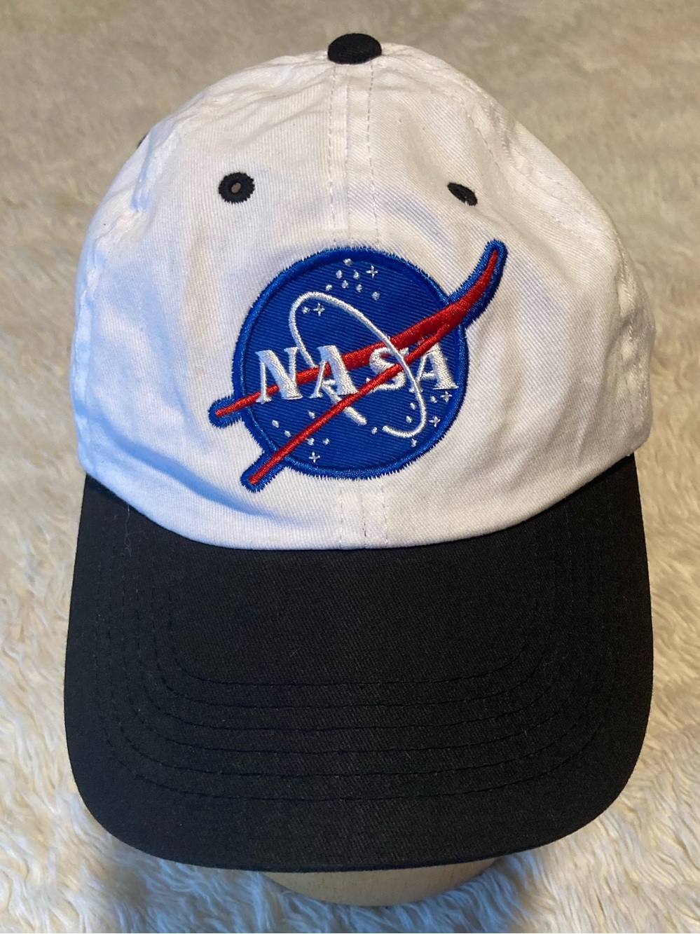 Kids NASA Baseball Cap Aeromax Get Real Gear Adjustable Hat Unisex Red White Blu